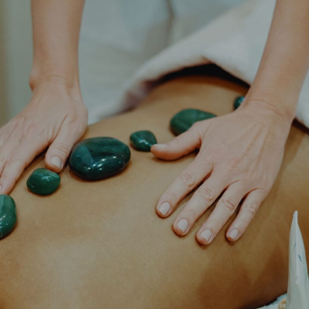 Hot Stone massage relaxing, soothing, located Brightwater